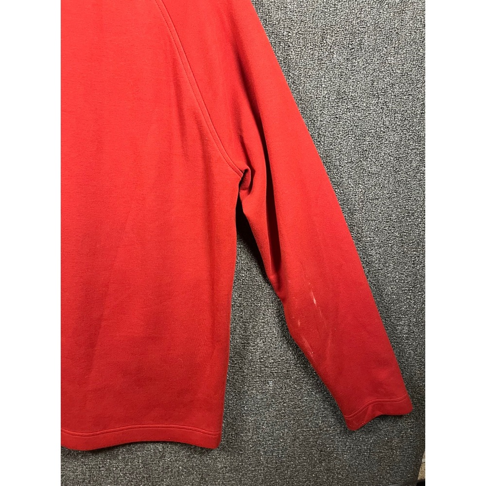 Banana Republic Mens Red Full Zip Mock Neck Raglan Jacket Large - Picture 7 of 8